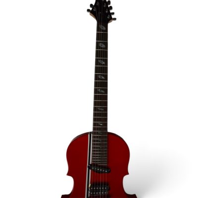 Custom Vale Violin Franken Red Striped Finish Guitar - Image 7
