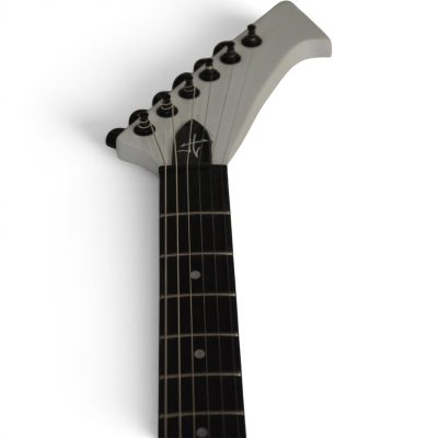 Custom Obsidian James Hetfield Snakebyte Snow White Finish Electric Guitar - Image 5