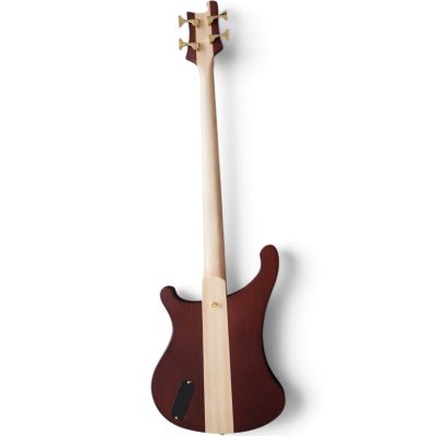 Custom Nova Lemmy Kilmister 4004 Walnut Stain Engrave Carved 4 String Bass - Image 7
