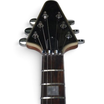 Custom Crown Bullseye Zakk Wylde Bullseye Classic Cream Floyd  Rose Tremolo Flying V Guitar - Image 5