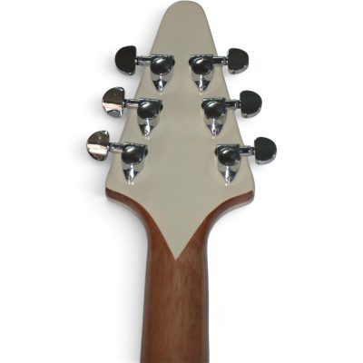 Custom Crown Bullseye Zakk Wylde Bullseye Classic Cream Floyd  Rose Tremolo Flying V Guitar - Image 9
