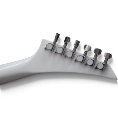 Custom Race Flying V Schenker Randy White Red Stripe Electric Guitar Floyd Rose Tremolo - Image 12