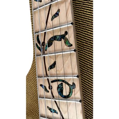 Custom Axis Plexiglass Acrylic Lucite Green LED Tremolo Guitar Jem Tree Of Life Inlay - Image 5