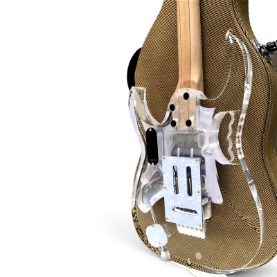 Custom Axis Plexiglass Acrylic Lucite Green LED Tremolo Guitar Jem Tree Of Life Inlay - Image 6