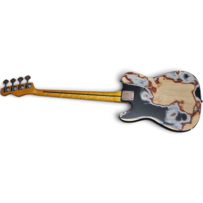 Custom Regent Relic Vintage Aged Black 4 String Bass - Image 2