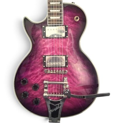 Custom Crown Purple Quilted Maple Top Bigsby Vibrato Tailpiece Electric Guitar