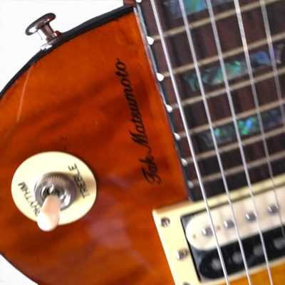 Custom Crown Tak Burst Matsumoto Quilted Maple Top Electric Guitar Black Bindings - Image 2