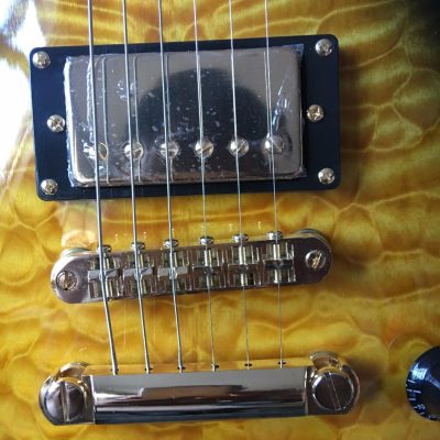 Custom Crown Desert Burst Quilted Maple Top Electric Guitar - Image 4