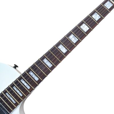 Custom Crown White Matt Heafy Skull Bone Jaw Electric Guitar - Image 7