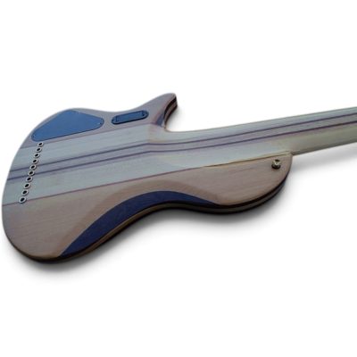 Custom Pyrite Burl 10 String Extended Range Electric Bass Neck Through Body Design - Image 4