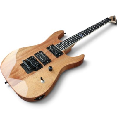 Custom Obsidian Kirk M400 Natural Satin Finish Electric Guitar Floyd Rose Tremolo - Image 2