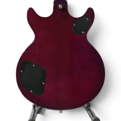 Custom Crown Purple Magenta Flamed Maple Top Double Cutaway Electric Guitar - Image 2