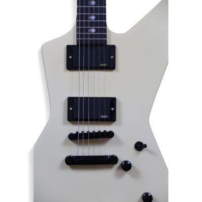 Custom Obsidian Hetfield MX220 Explorer Cream Electric Guitar - Image 2