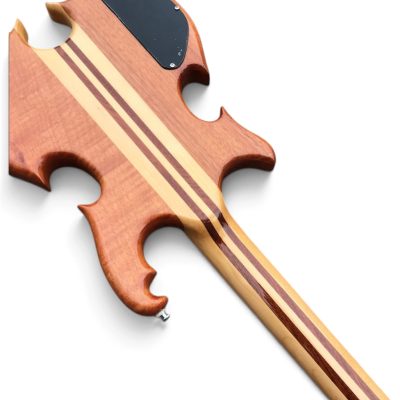 Custom Crown Natural Finish Electric Guitar Numeral Block Inlays - Image 2