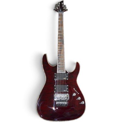 Custom Titan Horton Hellraiser C1 FR Burgundy Red Wine Quilted Maple Top Guitar Floyd Rose Tremolo - Image 3