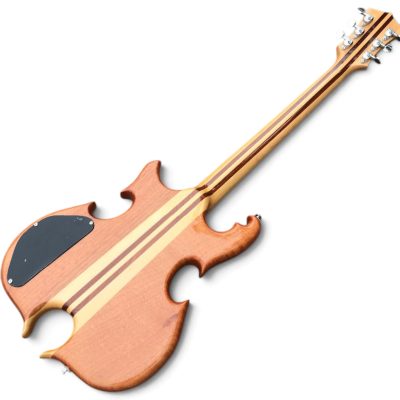 Custom Crown Natural Finish Electric Guitar Numeral Block Inlays - Image 3