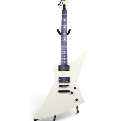 Custom Obsidian Hetfield MX220 Explorer Cream Electric Guitar - Image 4
