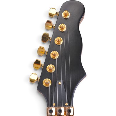 Custom Axis Black Satin Electric Guitar Floyd Rose Tremolo - Image 4