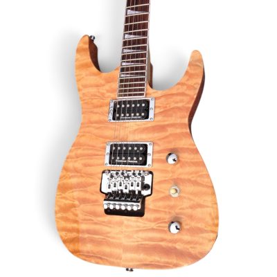Custom Race Dinky Amber Quilted Maple Top Guitar Floyd Rose Tremolo
