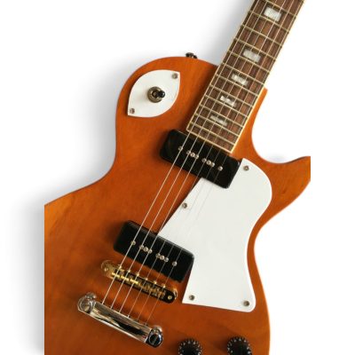 Custom Crown P90 Pickups Bob Marley Natural Finish Electric Guitar - Image 5
