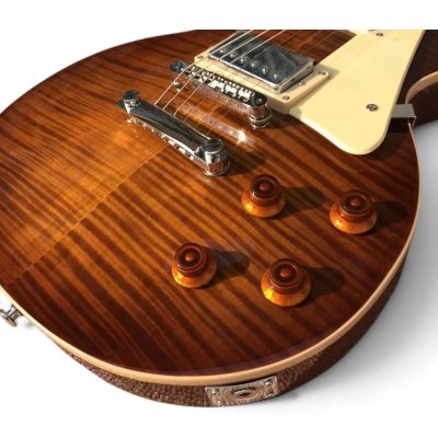 Custom Crown Iced Tea Burst Flamed Maple Top Electric Guitar - Image 10