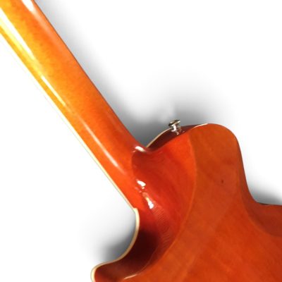 Custom Crown Heritage Cherry Sunburst Flamed Maple Top Guitar Single Pickup - Image 4