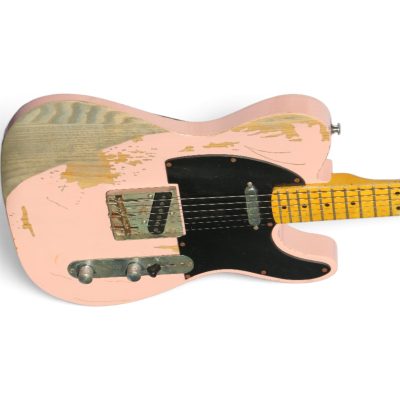 Custom Regent Pink Heavy Relic Aged Electric Guitar - Image 6