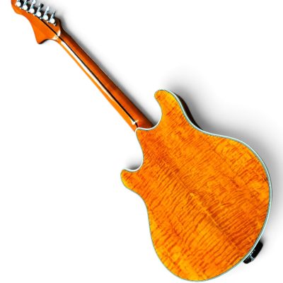 Custom Vesper Languedoc Region PL G2 Amber Burl Flamed Maple Top Electric Guitar - Image 2