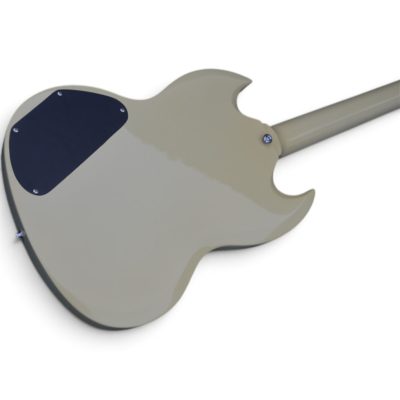 Custom Crown SG Cream Batman Finish 6 String Guitar - Image 2