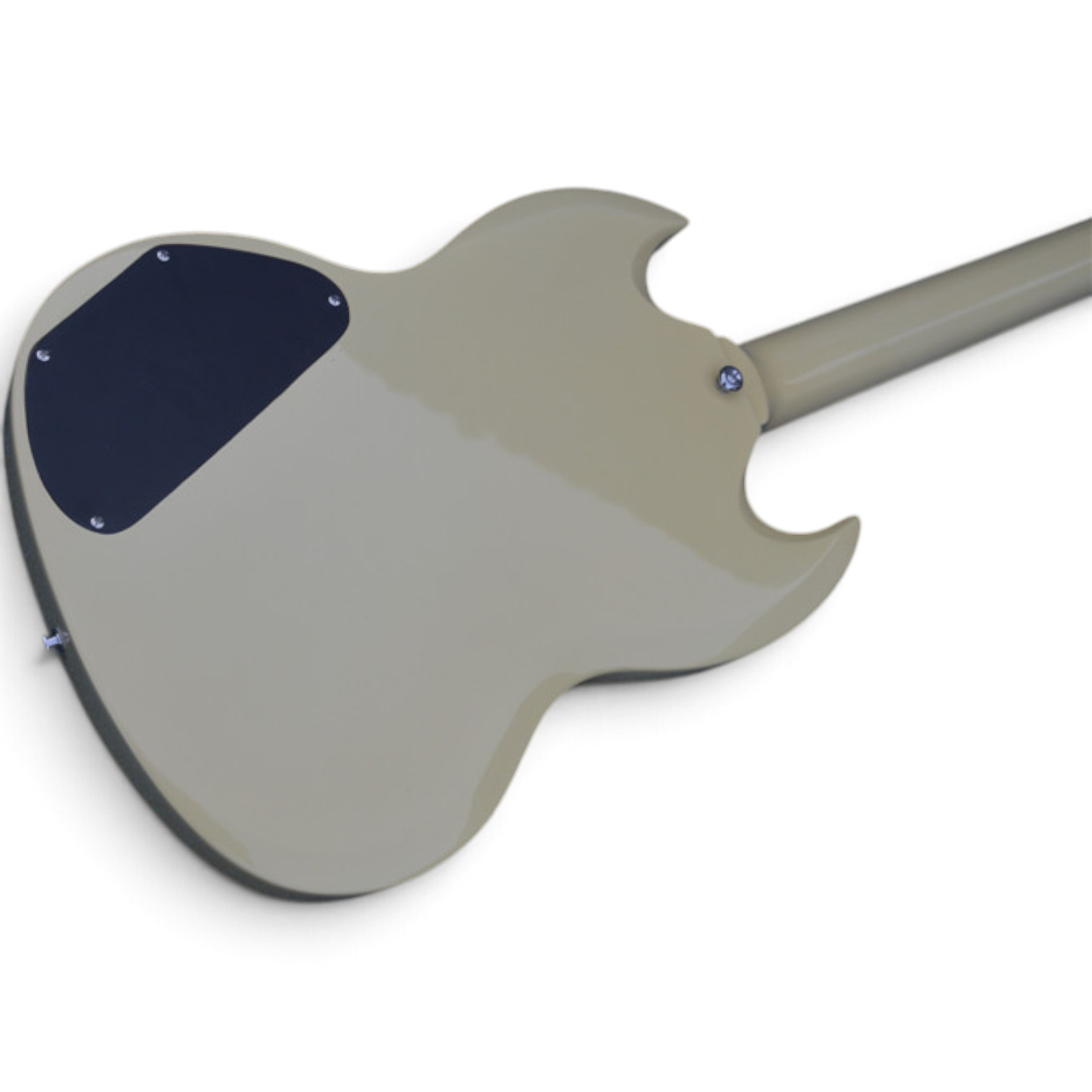 Custom Crown SG Cream Batman Finish 6 String Guitar - Image 2