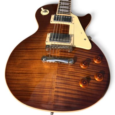Custom Crown Iced Tea Burst Flamed Maple Top Electric Guitar - Image 12