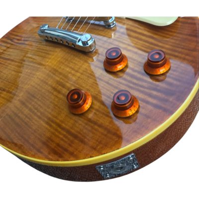 Custom Crown Tobacco Burst Flamed Maple Top Electric Guitar - Image 11