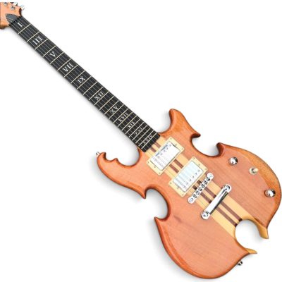 Custom Crown Natural Finish Electric Guitar Numeral Block Inlays - Image 7