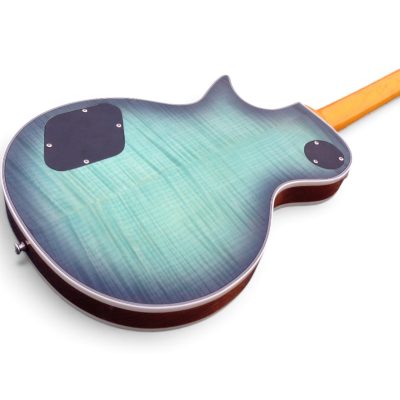 Custom Crown Teal Green Burst Flamed Maple Top Electric Guitar - Image 5