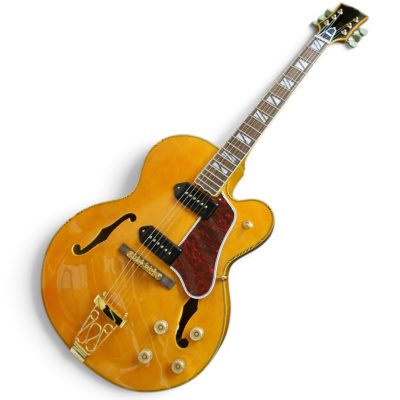 Custom Crown ES175 Hollowbody Natural Blonde Joe Finish Electric Guitar P90 Pickups