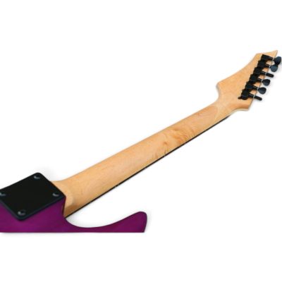 Custom Race Purple Flamed Maple Top Guitar String Through Body Hardtail Bridge - Image 8