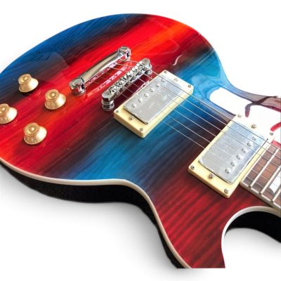 Custom Crown Aurora Borealis Prism Finish Flame Maple Top Electric Guitar - Image 5