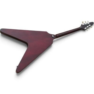 Custom Crown Flying V Jimi Hendrix Burgundy Wine Red Electric Guitar - Image 4