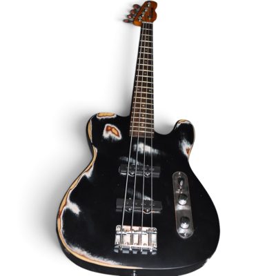Custom Regent Relic Vintage Aged Black 4 String Bass - Image 11