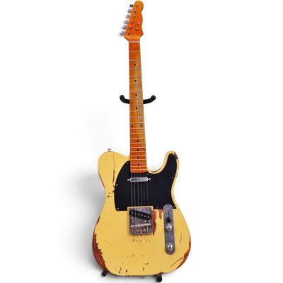 Custom Regent TV Yellow Heavy Relic Aged Electric Guitar - Image 3