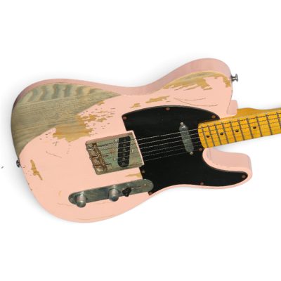 Custom Regent Pink Heavy Relic Aged Electric Guitar - Image 3
