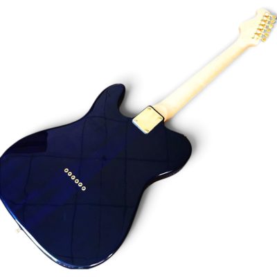 Custom Regent Deluxe Hybrid Blue Flamed Maple Top Guitar - Image 2