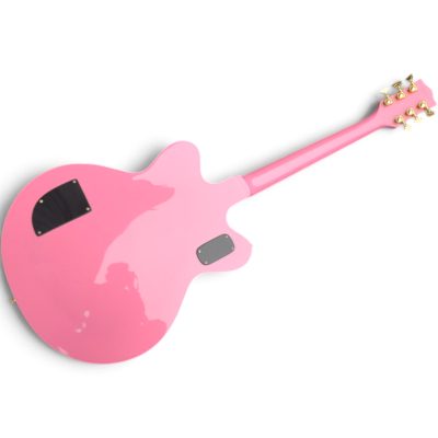 Custom Sovereign Pink 2655T Streamliner Center Block Jr Double Cut Guitar Bigsby Tremolo - Image 4