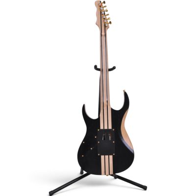 Custom Axis Black Satin Electric Guitar Floyd Rose Tremolo - Image 5