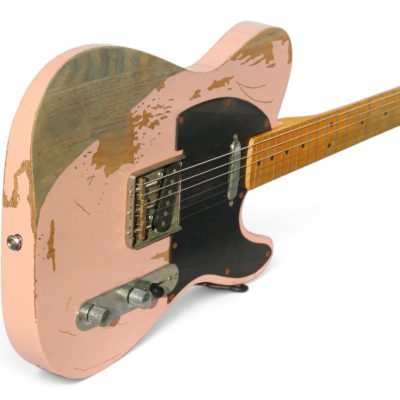 Custom Regent Pink Heavy Relic Aged Electric Guitar - Image 4