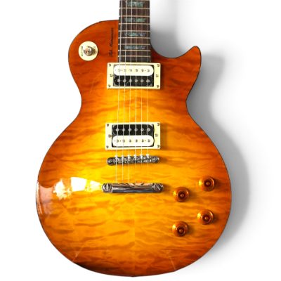 Custom Crown Tak Burst Matsumoto Quilted Maple Top Electric Guitar Black Bindings