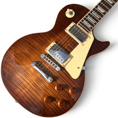 Custom Crown Iced Tea Burst Flamed Maple Top Electric Guitar - Image 8