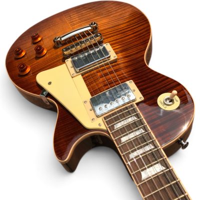 Custom Crown Iced Tea Burst Flamed Maple Top Electric Guitar - Image 11