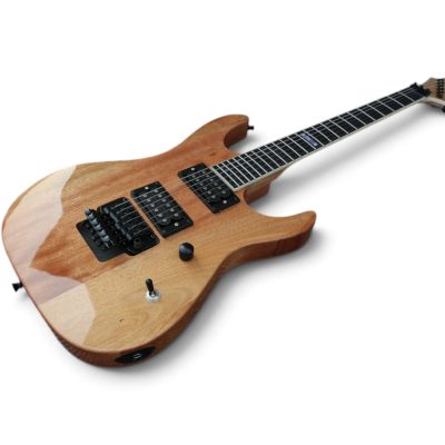 Custom Obsidian Kirk M400 Natural Satin Finish Electric Guitar Floyd Rose Tremolo - Image 4