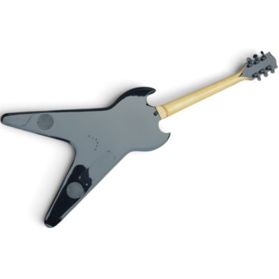 Custom Crown Wylde Black Orange ZV Buzzsaw Flying V Electric Guitar - Image 5